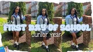 GRWM:First day of school *JUNIOR YEAR*| maintenance, grwm + vlog