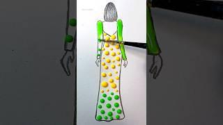 Satisfying Creative Art #joancreations #youtubeshorts #dress #barbie #colormix #shorts