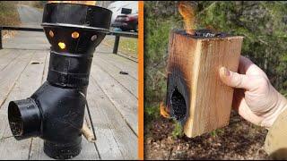 8 Simple Rocket Stoves - How to Make Simple Camping & Survival Stoves