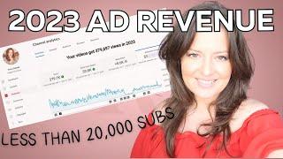 How Much YouTube Paid Me In 2023 With Less Than 20,000 Subscribers - Adsense Revenue