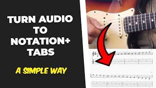 Convert Guitar Audio to Tab/Notation Easily With Free Software