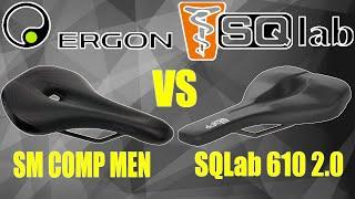 ERGON SM COMP MEN vs SQLAB 610 ERGOLUX 2.0 ACTIVE SADDLE  // TYPES SPECIFICATIONS WEIGHT