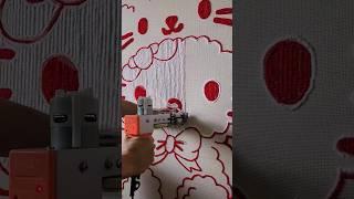 Tufting a Hello Kitty Rug (ASMR) #shorts #asmr #rug