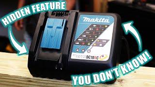 MAKITA RAPID CHARGERS HAVE A HIDDEN FEATURE YOU DON'T KNOW!