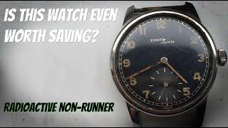 Radioactive, not running... is this watch even worth saving?