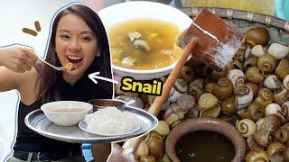 I tried COLD SNAIL NOODLE for the first time in Hanoi | Bún ốc nguội Tây Sơn