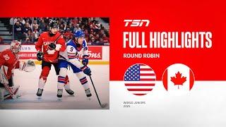 2025 World Junior Championship Highlights: Canada vs. USA