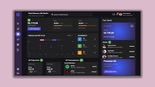 Vuejs - Vuetify JS, UI Design, Banking Dashboard, Trading & Flip Card, Line Chart | HTML - CSS - JS