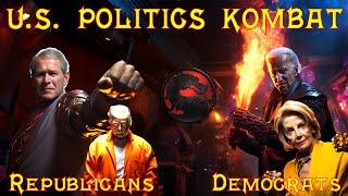 U.S.  Politics Kombat | Democrats vs. Republicans Kombat AI [4K]