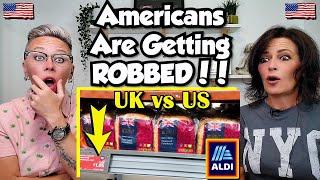 American Couple Reacts: Cost of Groceries: Britain vs America – Comparing ALDI in the UK vs ALDI US!