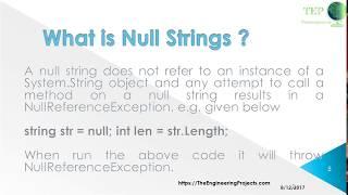 084 - How to C# String Null
