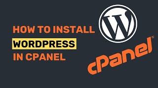 How To Install WordPress in  cPanel 2023 | #WordPress #cpanel #tutorial