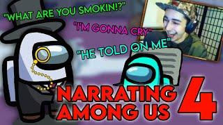 NARRATOR Voice TROLLING makes players RAGE in Among Us // Part 4