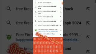 FF unlimited diamond mod/happy mod se  free fire hack करेँ #shorts