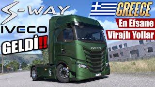 YENİ TIR GELDİ !! IVECO S-WAY // YUNANİSTAN DLC'NİN EN EFSANE YOLU | ETS2 1.53 !!