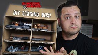 D&D terrain...how do you ACTUALLY manage it during gametime?  Make a staging box!