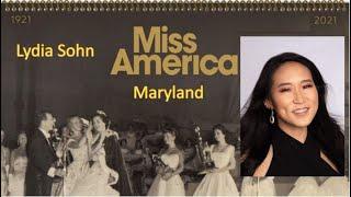 Miss America 1921-2021 - Contestant (Maryland - Lydia Sohn) / State Ranking 35/51