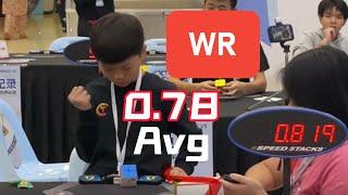 0.78 2x2 WR Avg Yiheng Wang (王艺衡) ｜ Johor Cube Open 2024