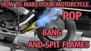 How To Make Your Motorcycle Pop, Bang and Spit Flames (Yamaha MT07 Akrapovič)