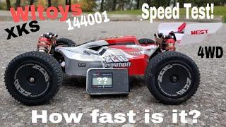 Wltoys 144001- GPS Speed Test! How fast is it??