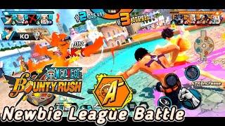 OPBR Newbie Playing League Battle (A-) | One Piece Bounty Rush