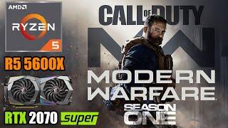 Call of Duty: Modern Warfare - RTX 2070 Super + R5 5600X - 1080p, 1440p & 4K - High & Low Settings