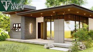 MODERN SMALL HOUSE DESIGN IDEA 2-BEDROOM 8X10 METERS | MODERN BALAI