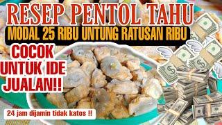 RESEP TAHU PENTOL TANPA DAGING, TAHU ACI DAN PENTOL TAHU DIJAMIN 24 JAM TIDAK KERAS #tahuaci