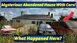 I Found & Explore A Mysterious Abandoned House With Cars & Items Inside… But What Happened here?…