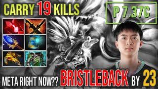 Tank in fountain!!!  23savage Bristleback Carry 19 Kills #gameplay4k #patch737d #fullgame #dota2