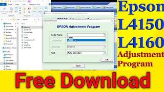 Epson L4150 L4160 Adjustment program Download with keygen Epson L4150 Red light solution Epson l4160