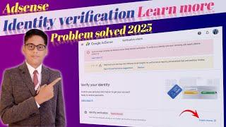 Adsense identity verification failed | identity verification needs attention