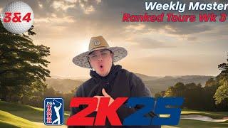 MY BEST SHOT SO FAR | Week 3 | Weekly Master 2K Ranked Tours | PGA Tour 2K25 | PS5