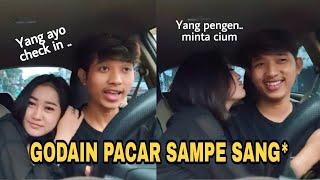 GODAIN PACAR PAS LAGI NYETIR!SAMPE GAK KUAT NAHAN!!!