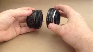 How to mount a Canon FD Breech-Lock Lens to a NEX adapter