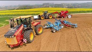 Versatile 405 & JCB Fastrac 8330 | Cultivating & Planting | Unique en Belgique 