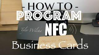 How to program NFC Business Cards - Digital business card w/ NFC tools