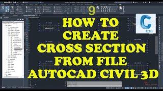 endCivil 3D Tutorial - 9 How to Create Cross Section by Using Station, Offset and Elevation