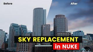 Easy Sky Replacement in NUKE | How to use Difference Keyer Node | #VFXMentor