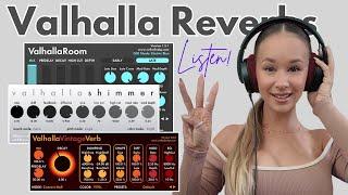 Which Valhalla Reverb Plugin Should You Buy? Listen to ALL 3! Room, Vintage, Shimmer!