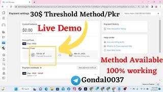 30$ FaceBook Threshold Method live Demo || How to run Facebook ads for free