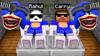 Carry and Rahul Shapeshifted into SHIN SONIC in Minecraft !!