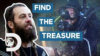 Chad's Risky Dive To Explore An Underwater Cave For Aztec Treasure | Mystery At Blind Frog Ranch