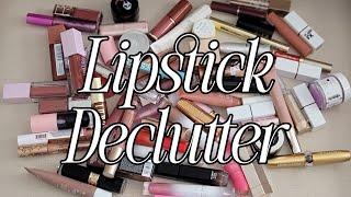 Decluttering ALL my lip products #lipsticks #Decluttering