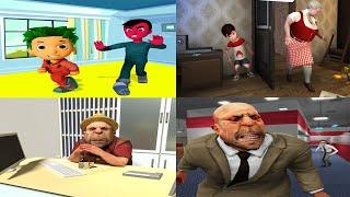 Scary Office Boss 3D vs Naughty Siblings 2020 vs Bad Granny Chapter 2 - Gameplay Walkthrough