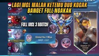 NGAKAK BANGET LAGI MCL KETEMU DUO OPEN MIC BEGINI REAKSI NYA! | TOP GLOBAL 1 MIYA - MLBB