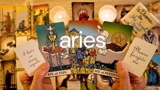 ARIES LOVE TAROT TODAY- THIS GOES WAY BEYOND AN APOLOGY!! 