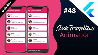 Flutter Tutorial - SlideTransition Animation