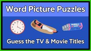 Guess the TV and Movie Titles: Picture Puzzle Quiz!