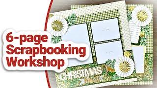 Stampin' Up! Scrapbook Workshop | Greenery & Gold Collection | Layout Share + Assembly Tips